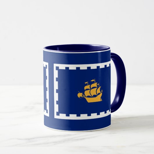 Mug Drapeau de Québec (Devant droit)