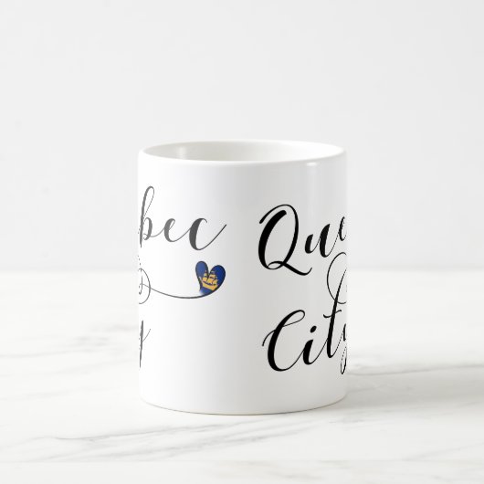 Mug Drapeau De Québec En Coeur (Centre)