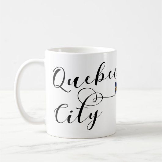 Mug Drapeau De Québec En Coeur (Gauche)