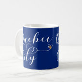 Mug Drapeau De Québec En Coeur (Devant gauche)