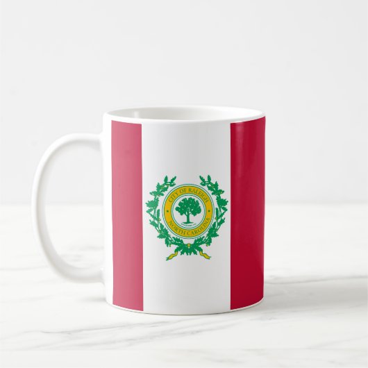 Mug Drapeau de Raleigh en Caroline du Nord (Gauche)