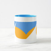 Mug Drapeau de Redding, Californie (Centre)