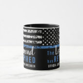 Mug Drapeau de retraite de la police Agent de la force (Centre)