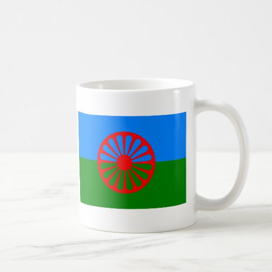 Mug Drapeau de Roma (drapeau Romani) (Droite)