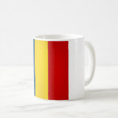 Mug Drapeau de Roumanie cool (Devant droit)