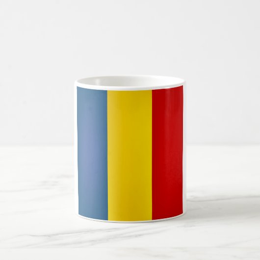 Mug Drapeau de Roumanie cool (Centre)