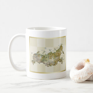 Mug Drapeau de Russie + Musique de carte