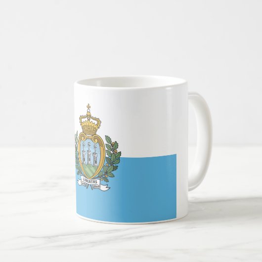 Mug Drapeau de Saint-Marin (Devant droit)