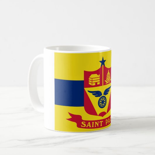 Mug Drapeau de Saint Paul (Minnesota) (Devant gauche)