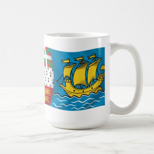 Mug Drapeau de Saint-Pierre-et-Miquelon (Droite)