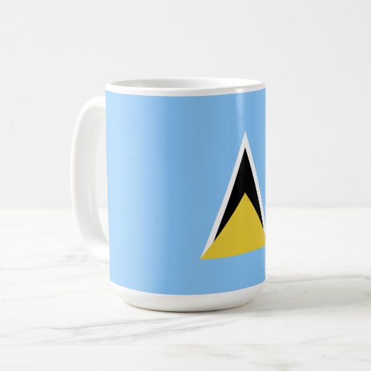 Mug Drapeau de Sainte-Lucie (Devant gauche)