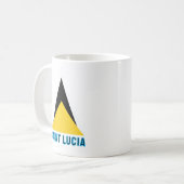 Mug Drapeau de Sainte-Lucie (Devant gauche)