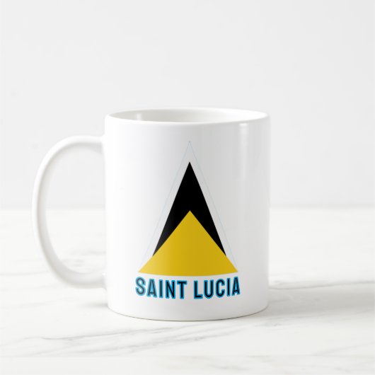 Mug Drapeau de Sainte-Lucie (Gauche)