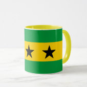 Mug Drapeau de Sao Tomé-et-Principe (Devant droit)
