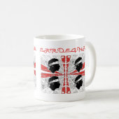 Mug Drapeau de Sardaigne - Grunge (Devant droit)