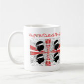Mug Drapeau de Sardaigne - Grunge (Gauche)