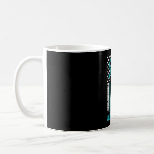 Mug Drapeau de sensibilisation au stress post-traumati (Gauche)