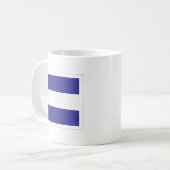 Mug Drapeau de signal nautique de la lettre "J" (Devant gauche)