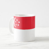 Mug Drapeau de Singapour (Devant gauche)