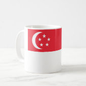 Mug Drapeau de Singapour (Devant gauche)