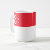 Mug Drapeau de Singapour (Devant gauche)
