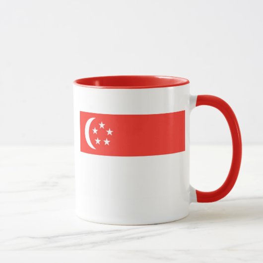 Mug Drapeau de Singapour (Droite)