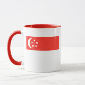 Mug Drapeau de Singapour (Gauche)