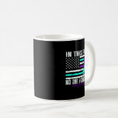 Mug Drapeau de soutien à la sensibilisation à la préve (Devant droit)