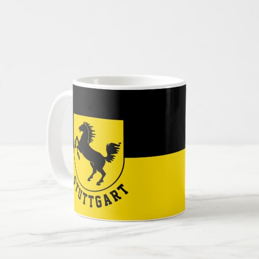 Mug Drapeau de Stuttgart (Allemagne) (Devant gauche)