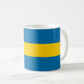 Mug Drapeau de Suède avec trois Couronnes de Suède ajo (Devant droit)