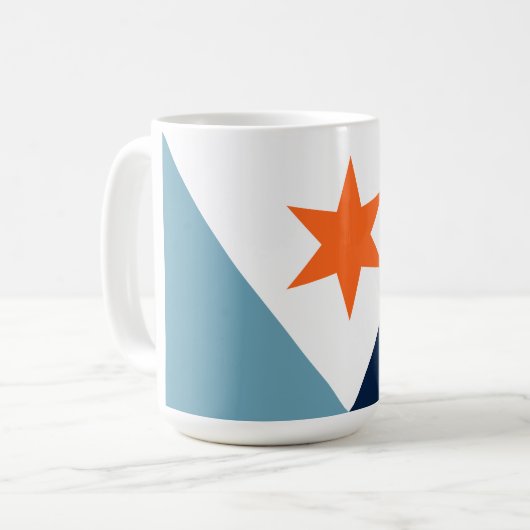 Mug Drapeau de Syracuse, New York (Devant gauche)