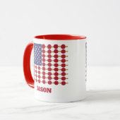 MUG DRAPEAU DE TABLE TENNIS USA (Devant gauche)
