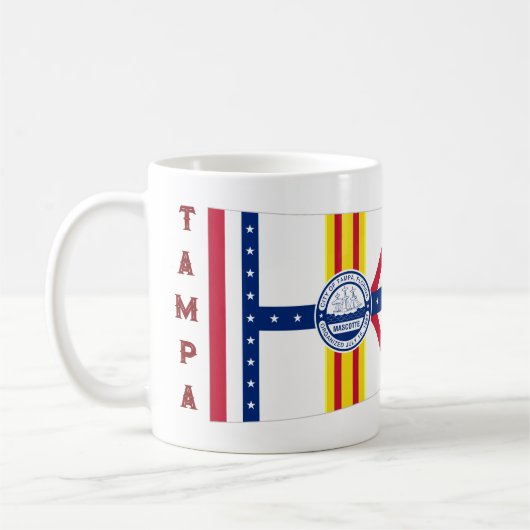 Mug Drapeau de Tampa, Floride (Gauche)
