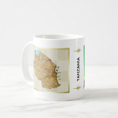 Mug Drapeau de Tanzanie + Musique de carte (Devant gauche)