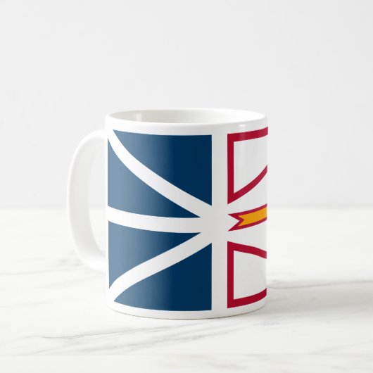 Mug Drapeau de Terre-Neuve-et-Labrador (Canada) (Devant gauche)