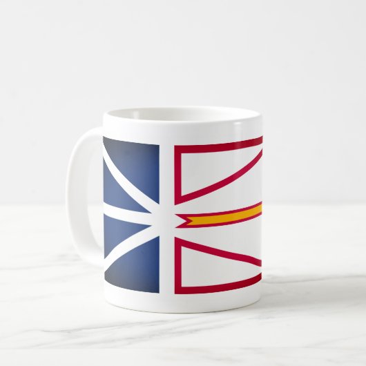 Mug Drapeau de Terre-Neuve-et-Labrador (vertical) (Devant gauche)