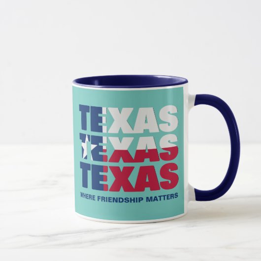 Mug DRAPEAU DE TEXAS Patriotique Personnalisé (Droite)