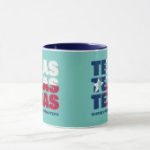 Mug DRAPEAU DE TEXAS Patriotique Personnalisé (Centre)