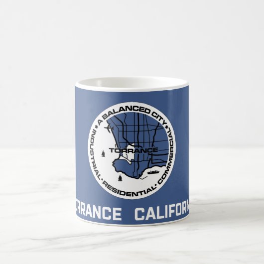 Mug Drapeau de Torrance (Californie) (Centre)