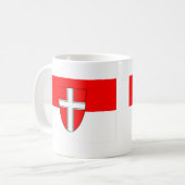 Mug Drapeau de Vienne, Autriche (Devant gauche)