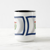 Mug Drapeau de Virginie-Occidentale (Centre)
