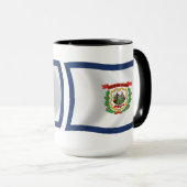 Mug Drapeau de Virginie-Occidentale (Devant droit)