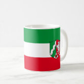 Mug Drapeau de Westphalie de Rhénanie du Nord (Devant droit)
