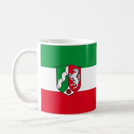 Mug Drapeau de Westphalie de Rhénanie du Nord (Gauche)