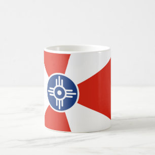 Mug Drapeau de Wichita (Kansas, USA)