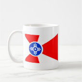 Mug Drapeau de Wichita le Kansas (Gauche)