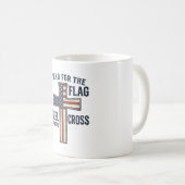 Mug Drapeau debout pour la conception de croix patriot (Devant droit)