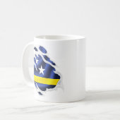 Mug Drapeau déchiré de Curaçao (Devant gauche)