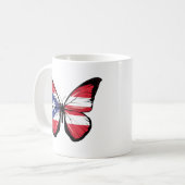 Mug Drapeau déchiré Porto Rico (Devant gauche)