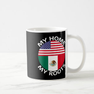 Mug Drapeau demi-mexicain demi-américain Usa Mexique R